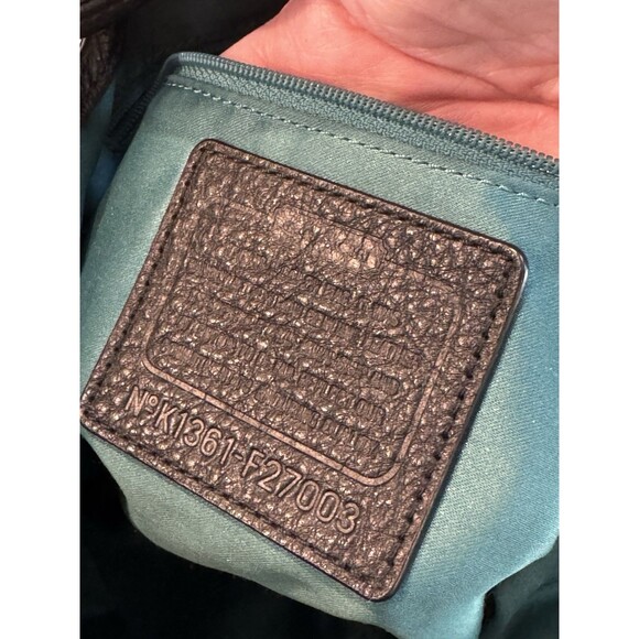 COACH Avery Bucket Drawstring Crossbody Black Pebbled Leather Bag #F27003 - Picture 7 of 13